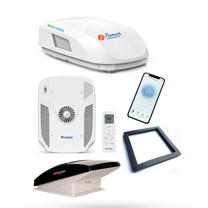 GREE EcoCool + MaxxFan Deluxe + Ribbed Roof Seal