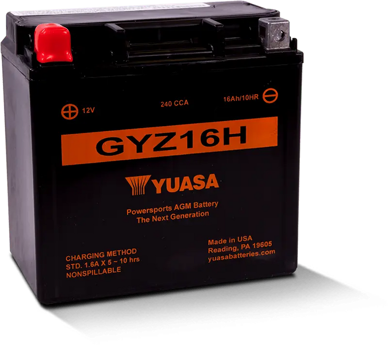 Yuasa GYZ16H Factory Activated, Maintenance Free