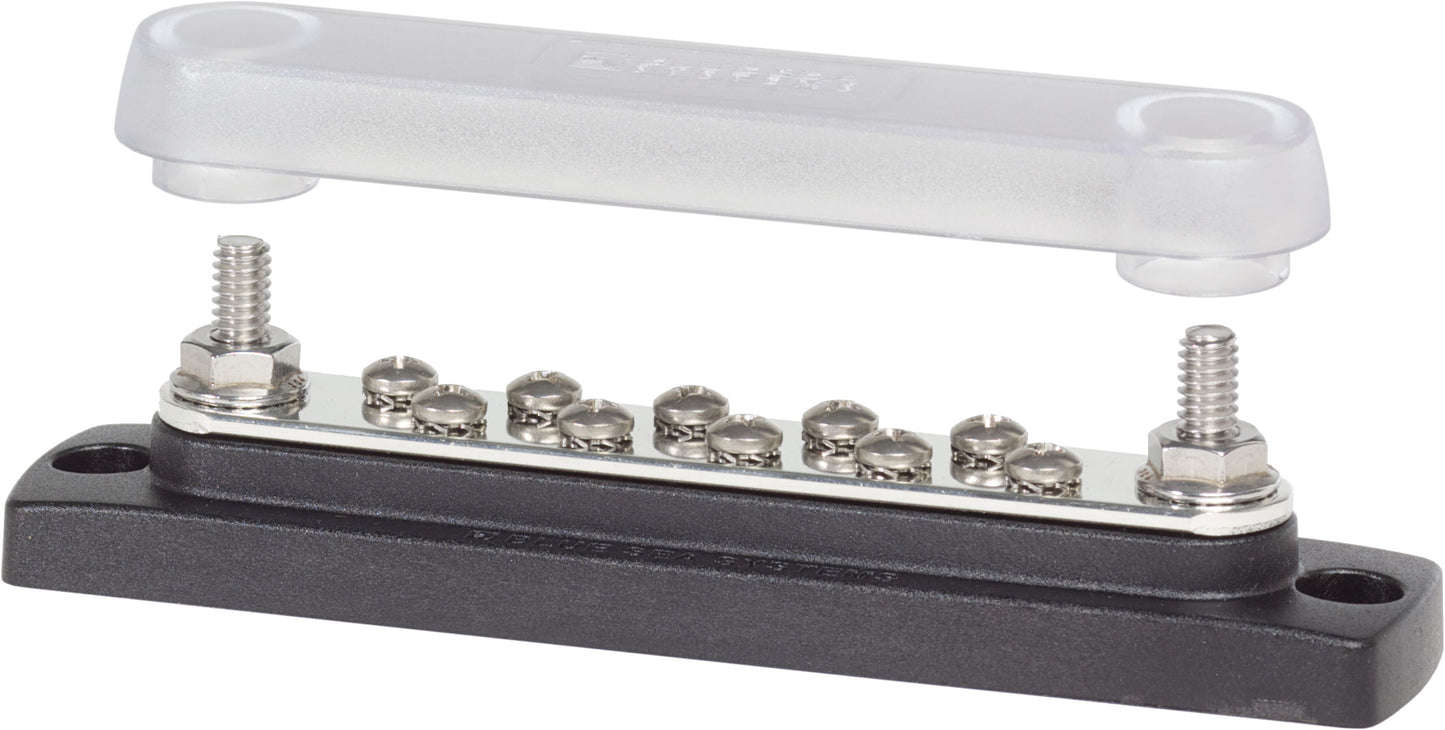 Blue Sea 150A BusBar - 10 Gang w/ Cover