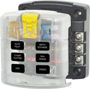 Blue Sea ST Blade Fuse Block - 6 Circuits with Cover
