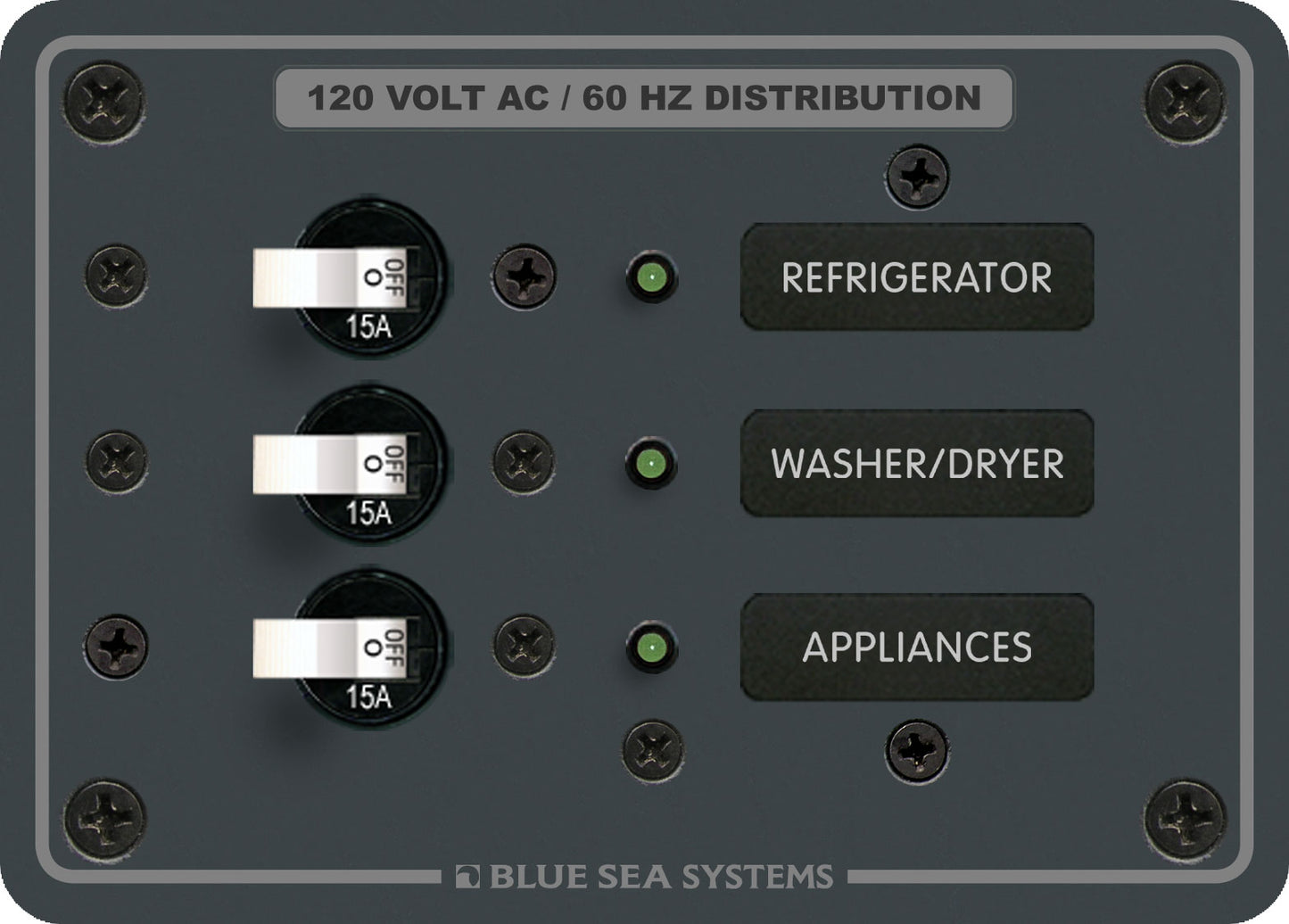 Blue Sea 120V AC Circuit Breaker Panel - 3 Position