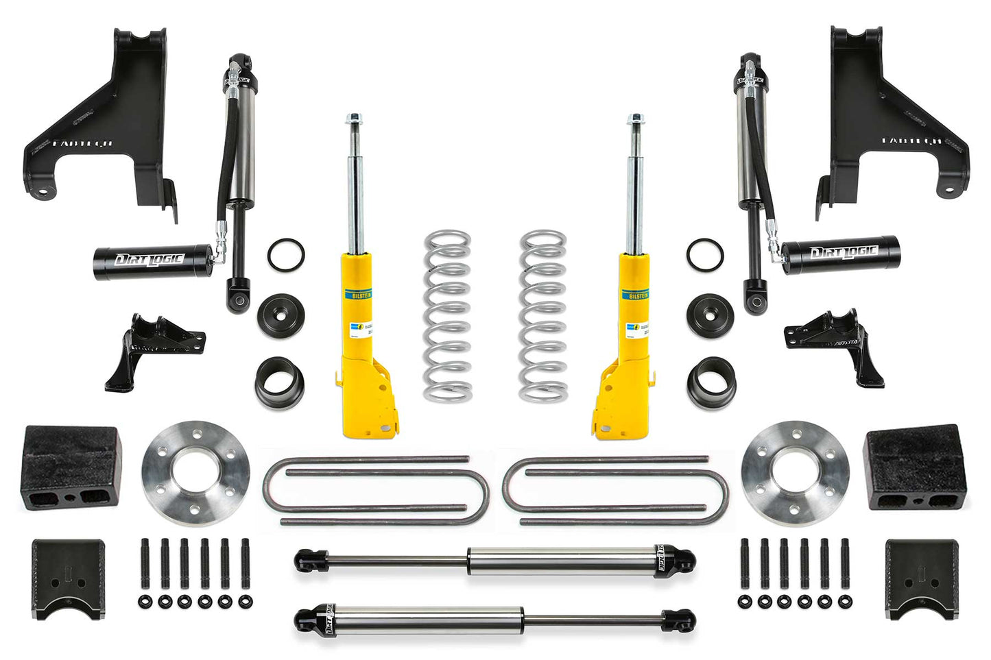 Fabtech Sprinter 2500 1.5" Coil Assist - Front Bilstein B6 w/ Auxiliary Dirt Logic 2.25 Shocks - 4WD