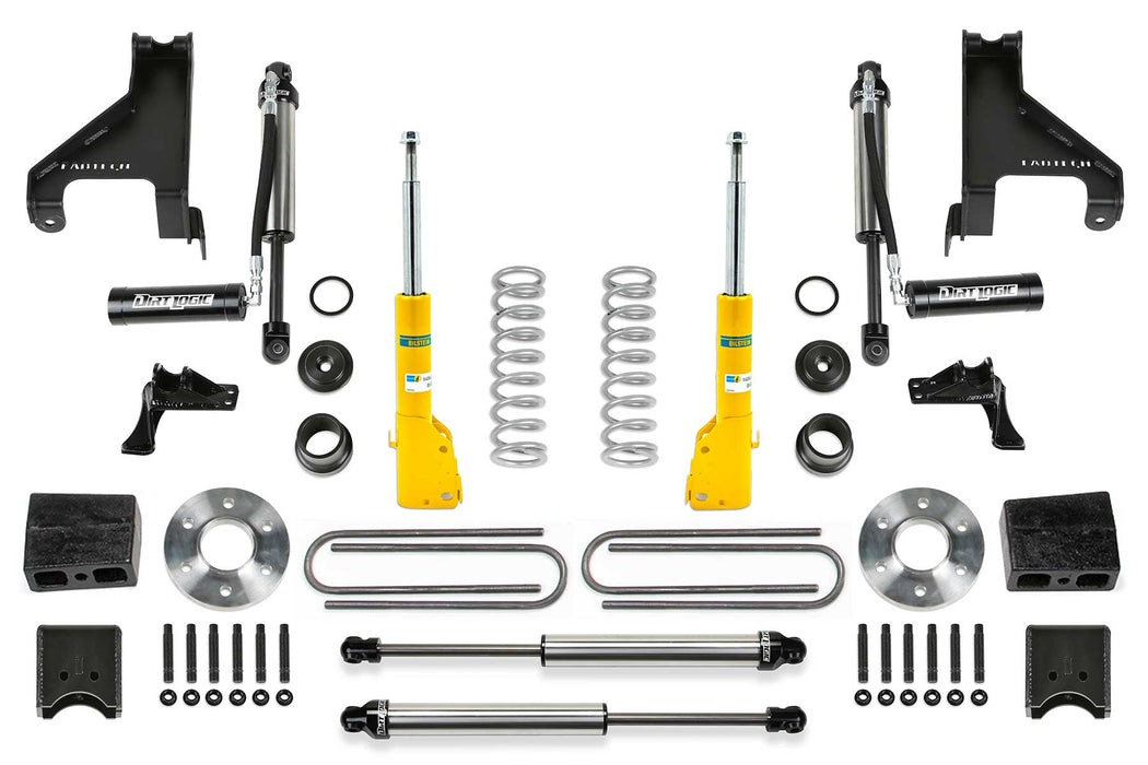 Fabtech Sprinter 2500 1.5" Coil Assist - Front Bilstein B6 w/ Auxiliary Dirt Logic 2.25 Shocks - 4WD