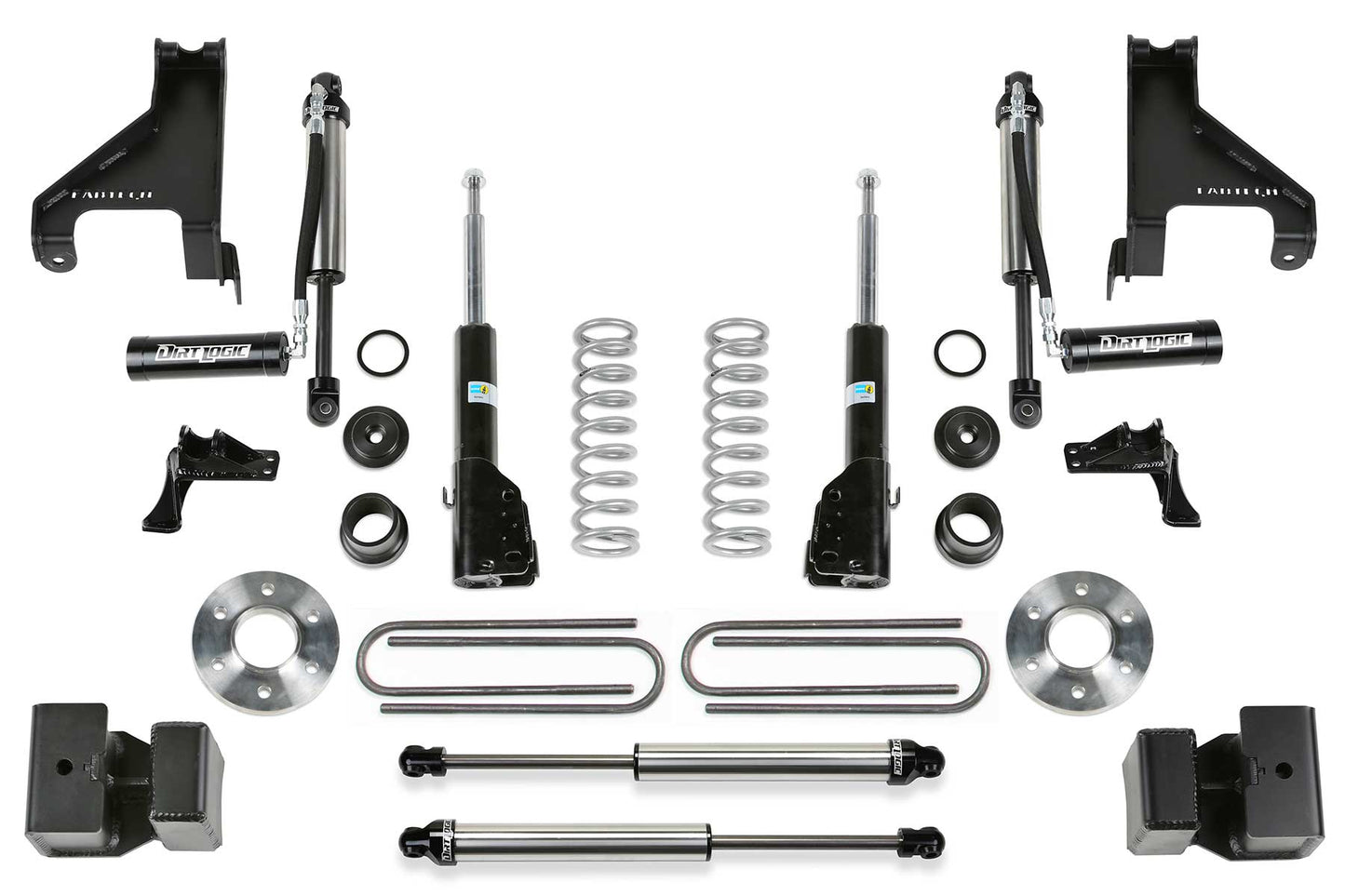 Fabtech Sprinter 3500 1.5" Coil Assist - Front Bilstein B4 w/ Auxiliary Dirt Logic 2.25 Shocks - 4WD