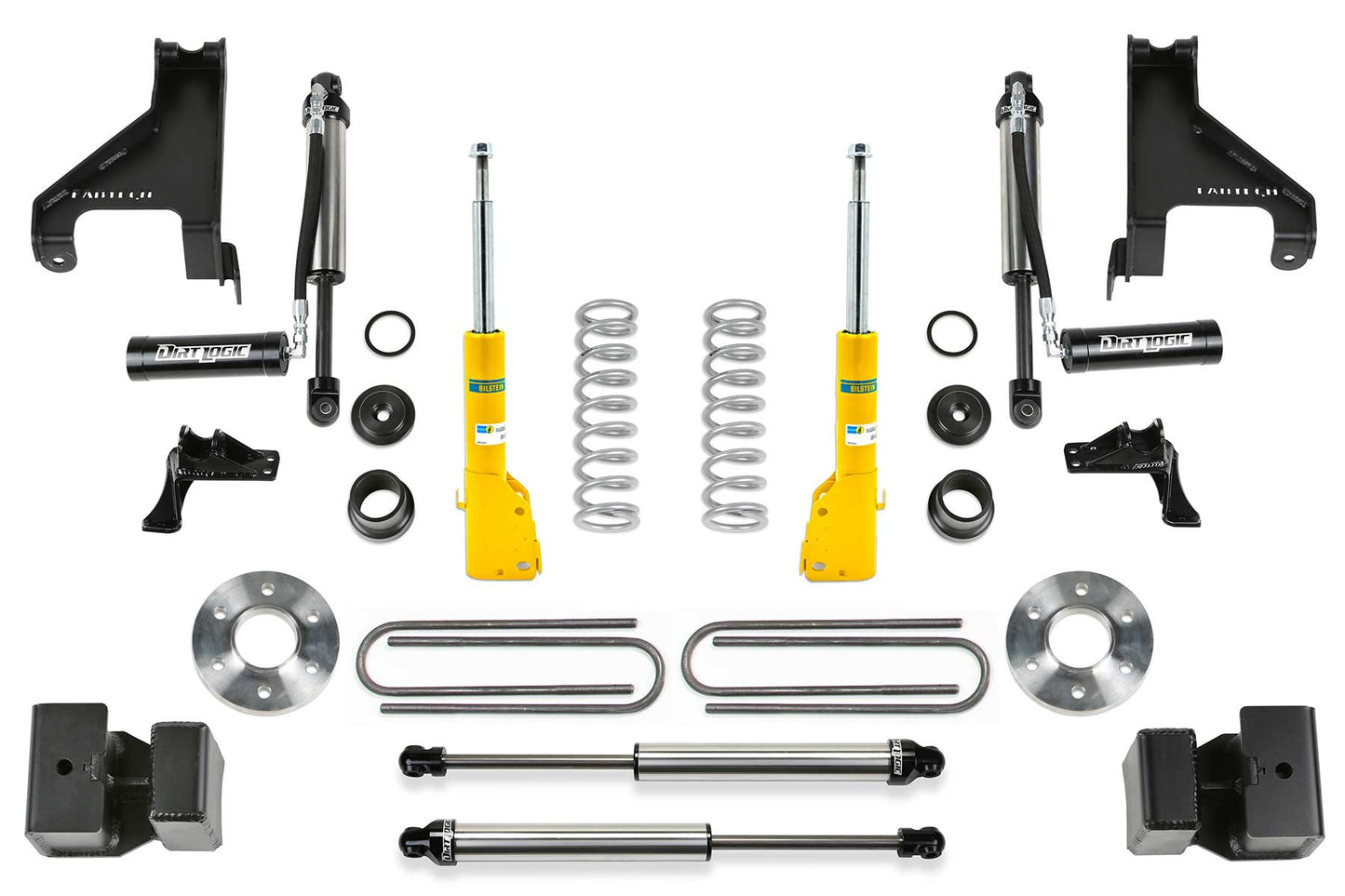 Fabtech Sprinter 3500 1.5" Coil Assist - Front Bilstein B6 w/ Auxiliary Dirt Logic 2.25 Shocks - 4WD