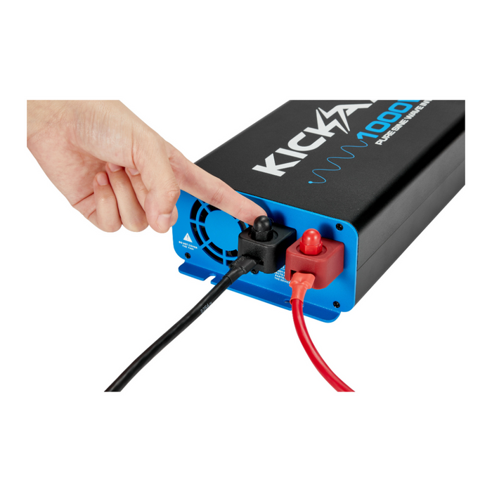 KickAss 1000W 12V to 120V Pure Sine Wave Inverter + Remote