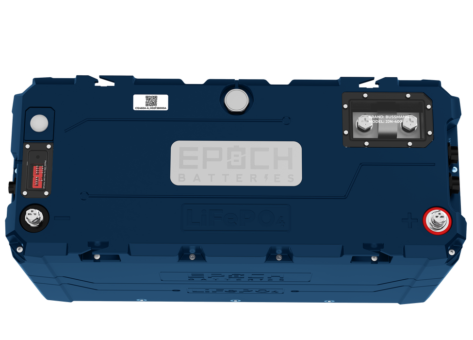 Epoch 48V 100Ah (5.12kWh) V2-T Elite Series - Heated & Bluetooth & Victron Comms LiFePO4 Battery