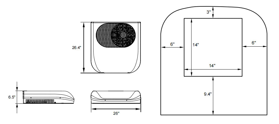 VELIT 2000R Mini | DC-Powered Rooftop Air Conditioner