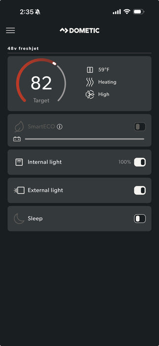 Dometic 48V FreshJet DC-Powered Rooftop Air Conditioner + Heat Pump