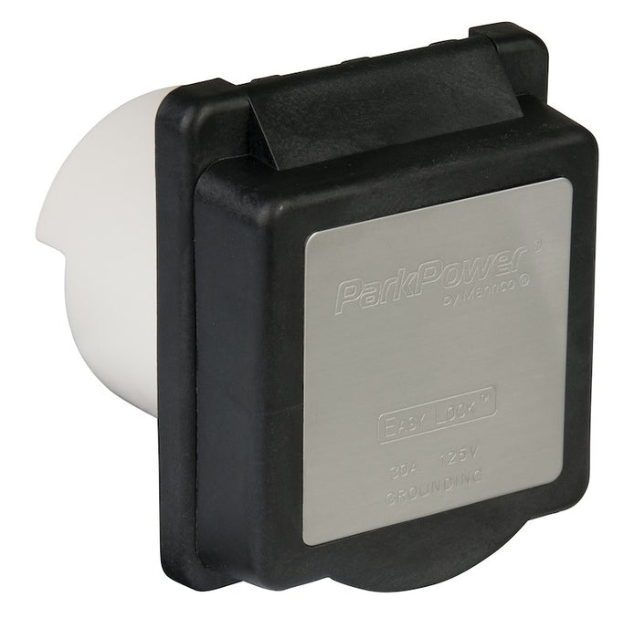 ParkPower 30ARVIB RV Power Plug Inlet 30A / 125V - Black