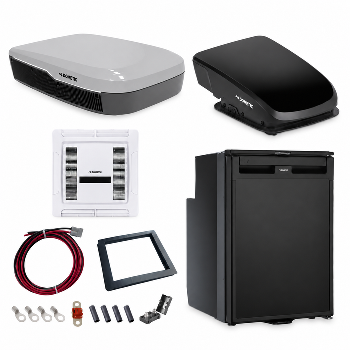 Dometic 48V FreshJet w/ Install Kit + Dometic FA75 + Dometic CRX 80U