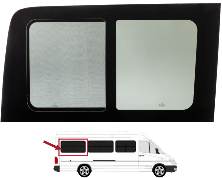 Mercedes Sprinter - 3rd Position Passenger Sliding Window — Upfitters