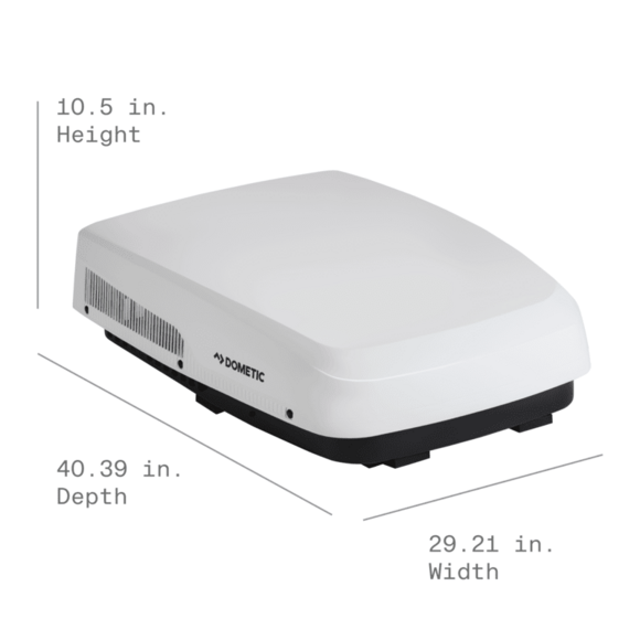 Dometic FreshJet 5 Series Electronic 15k BTU Low-Profile Air Conditioner w/ Heat Pump - White