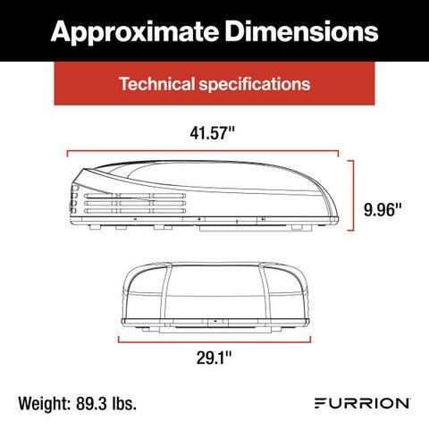 FURRION CHILL HE LOW-PROFILE RV ROOFTOP AIR CONDITIONER WITH HEAT PUMP (R32) 5K WHITE