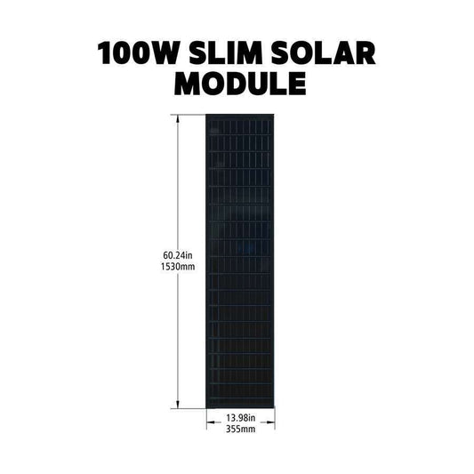-Go Power 100W SLIM Solar Panel