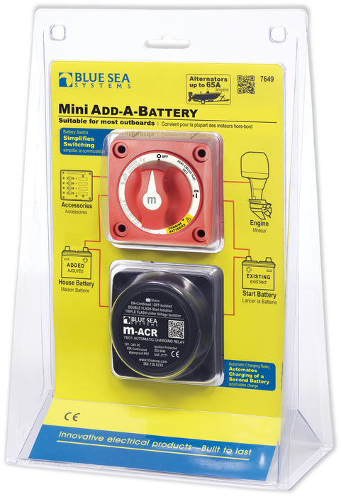 Blue Sea Mini Add-A-Battery Kit - 65A