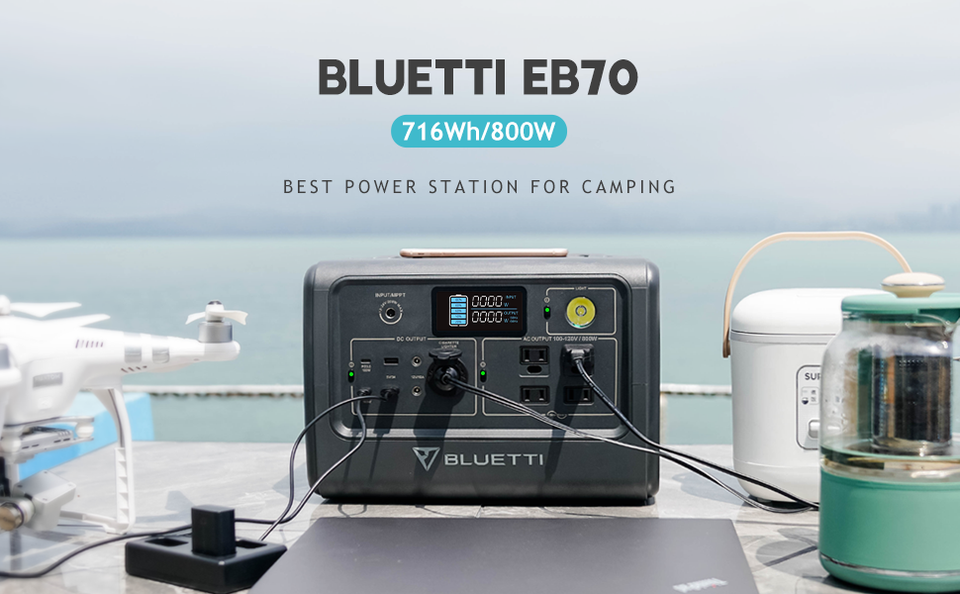 BLUETTI EB70S Portable Power Station | 800W, 716WH