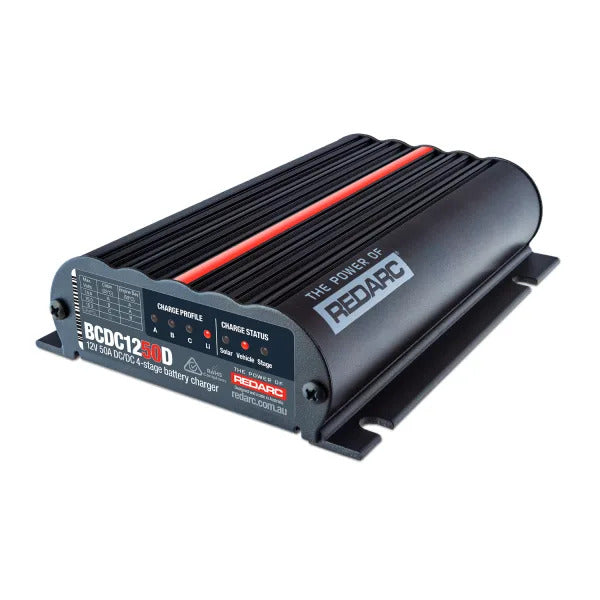 REDARC Dual Input 50A In-Vehicle DC Battery Charger - BCDC1250D