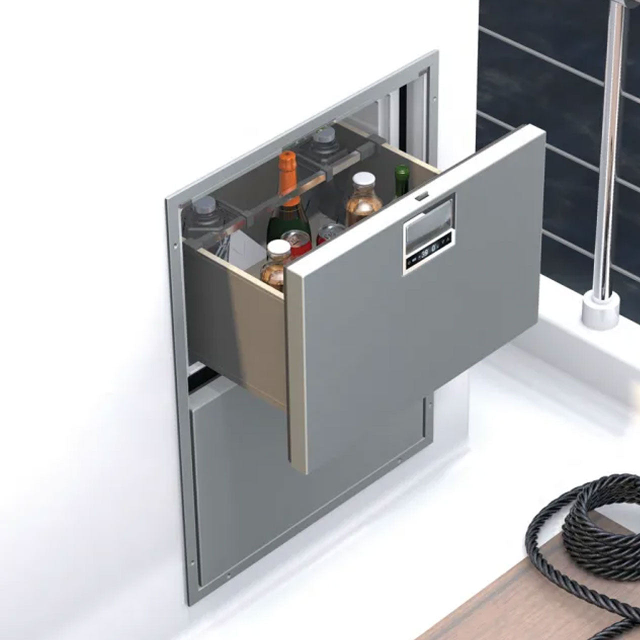 Vitrifrigo DRW180A 5.3 cu ft - Double Drawer Refrigerator / Freezer - Stainless Steel