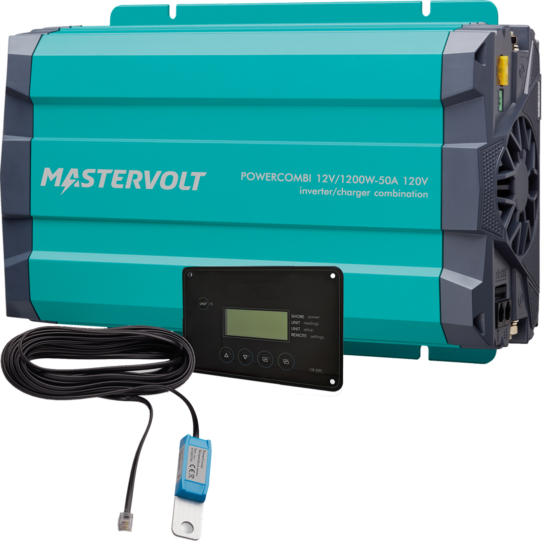 Mastervolt PowerCombi 12/1200-50 w/ Remote & Temp Sensor